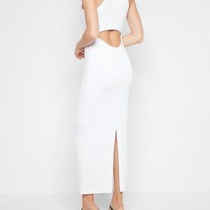 NWT Express body contour back cutout maxi dress S